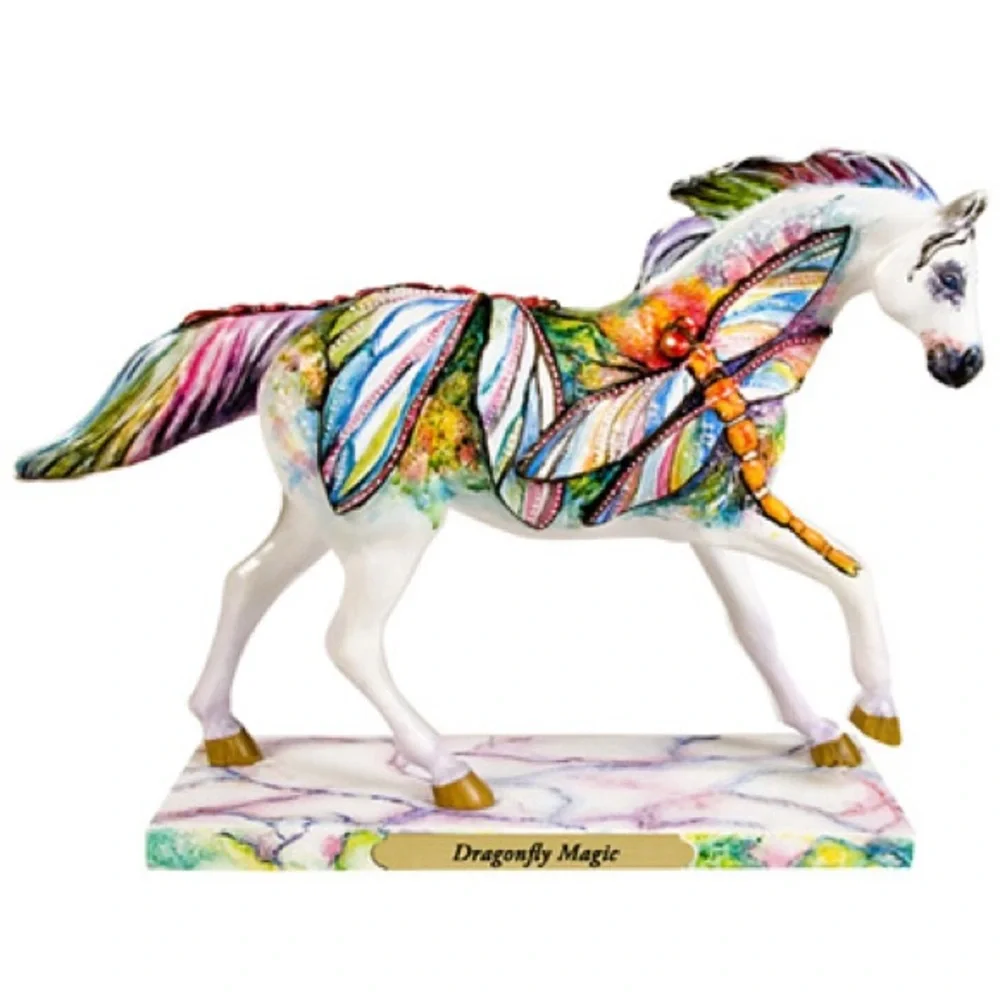 Enesco Trail of Painted Ponies Dragonfly Magic Horse Figurine in Box (retired) - Picture 1 of 6